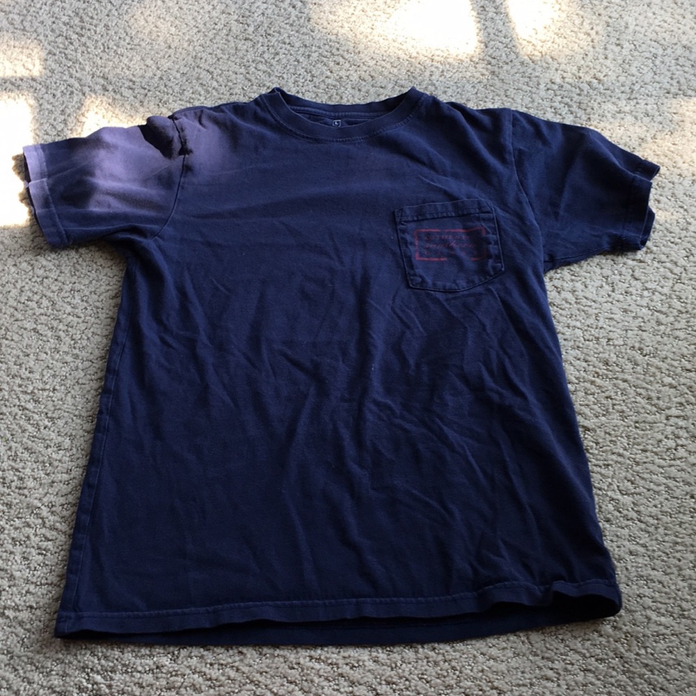 Southern Marsh Black and Red Boys Large Shirt
